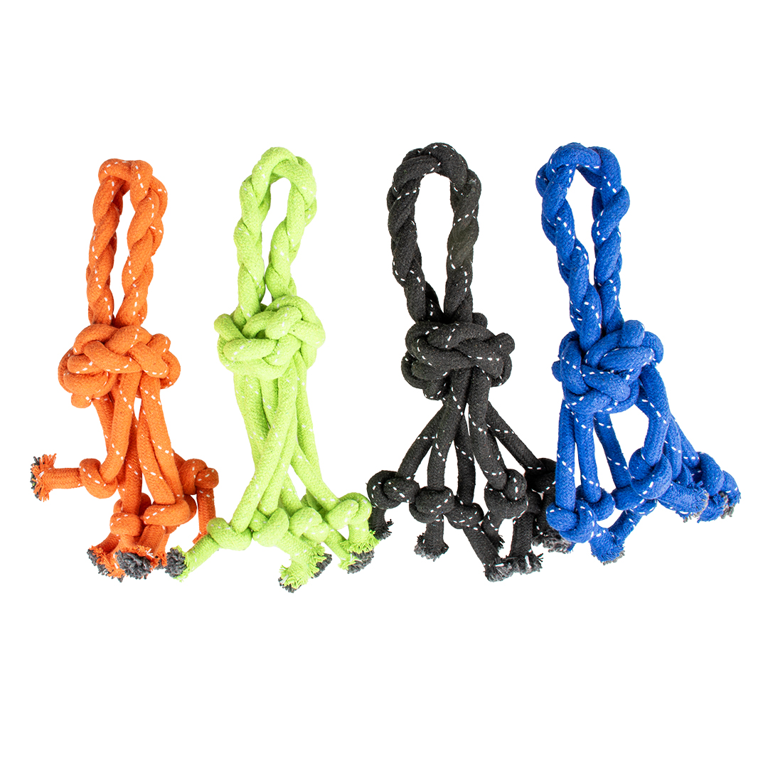 Scooby rope knot with loop mixed colors - Product shot