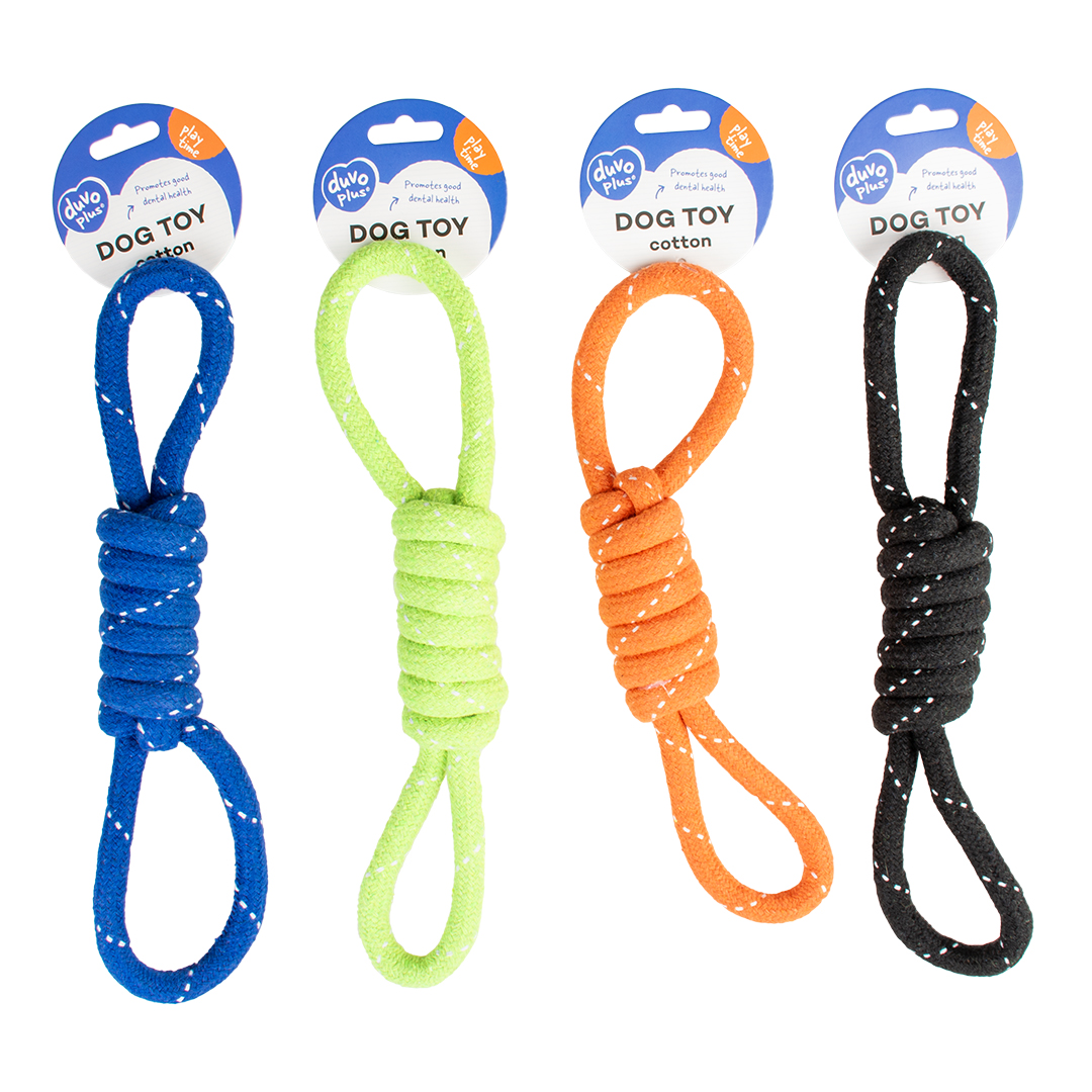 Scooby rope with 2 loops mixed colors - Facing