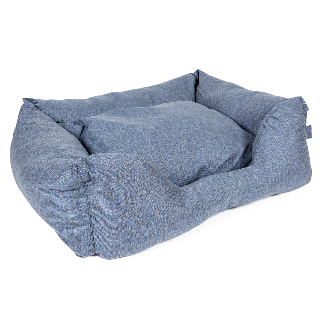 Bed rectangular textura eco blue - <Product shot>