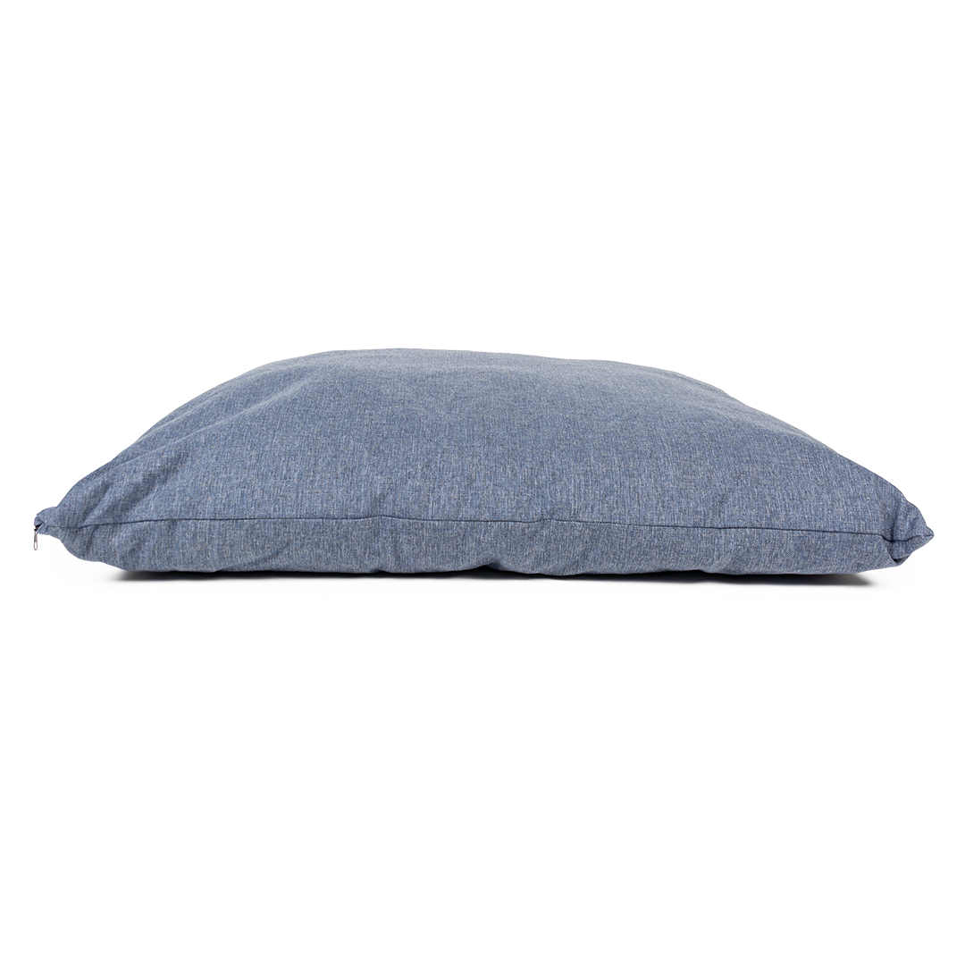 Coussin rectangulaire textura eco bleu - Facing