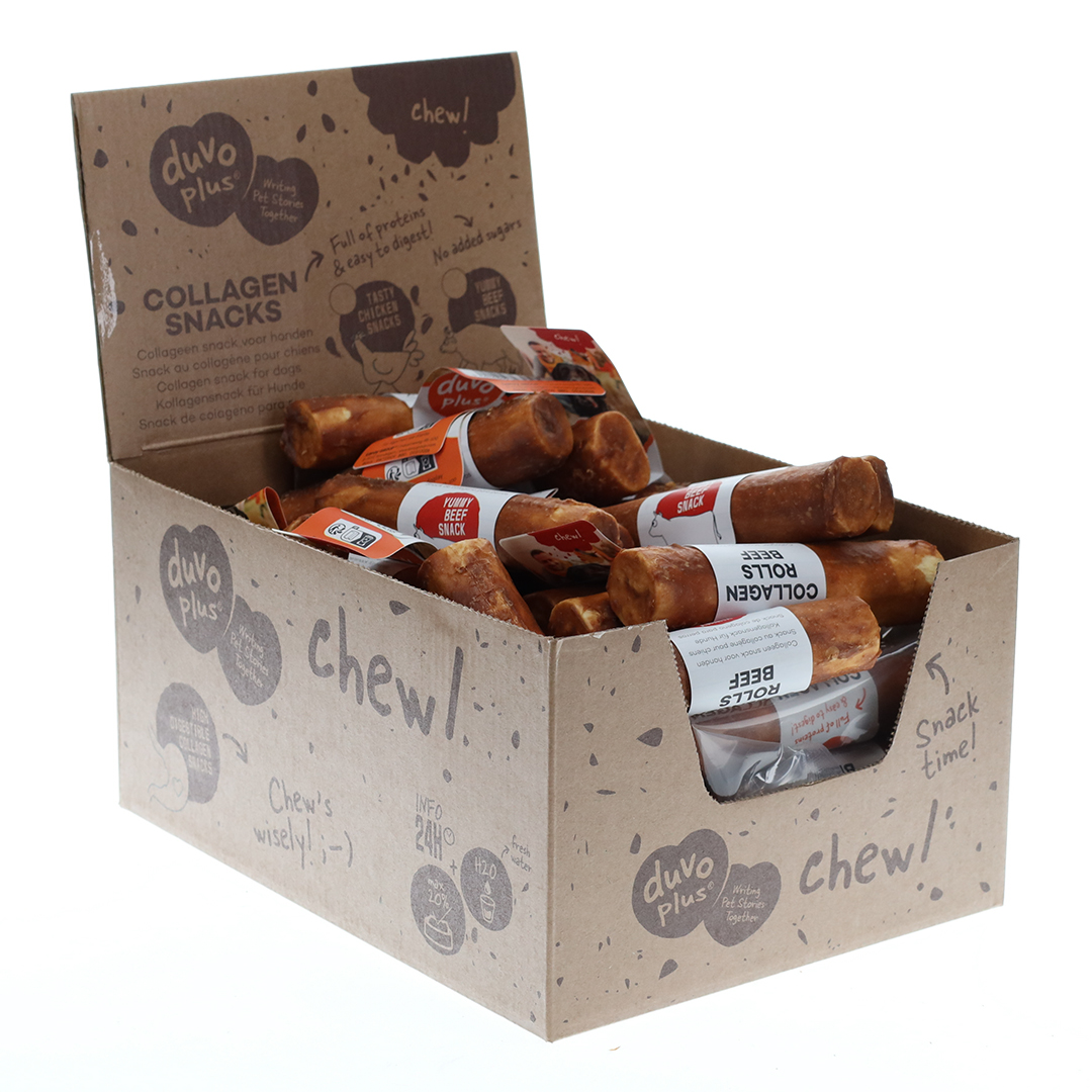 Chew! collagen rolls beef - Verpakkingsbeeld