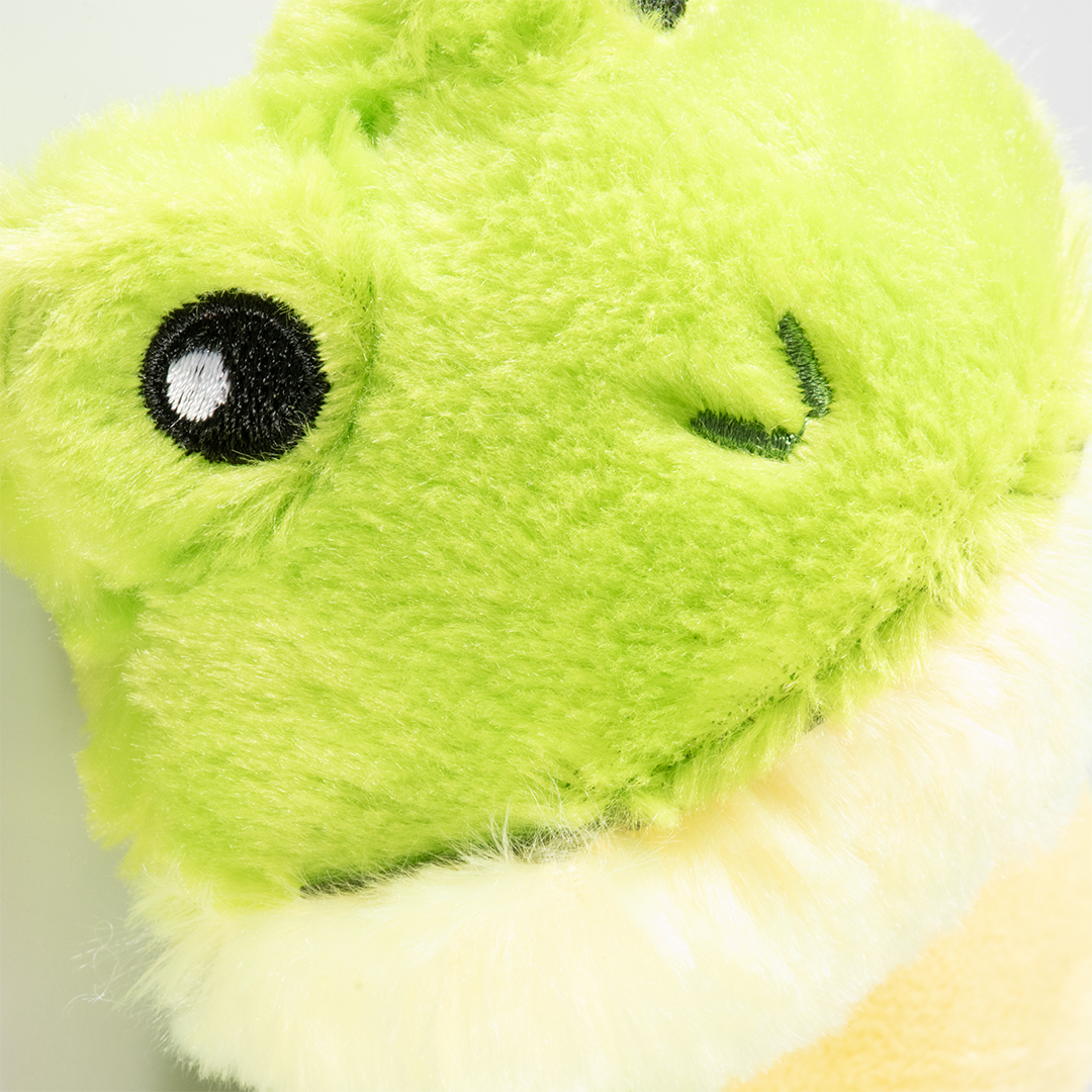 Plüsch frosch knisternd grün - Detail 1