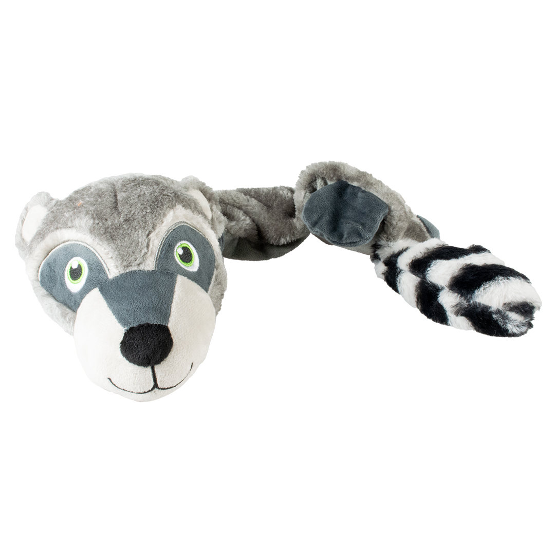 Peluche raton laveur squeaky gris - Product shot