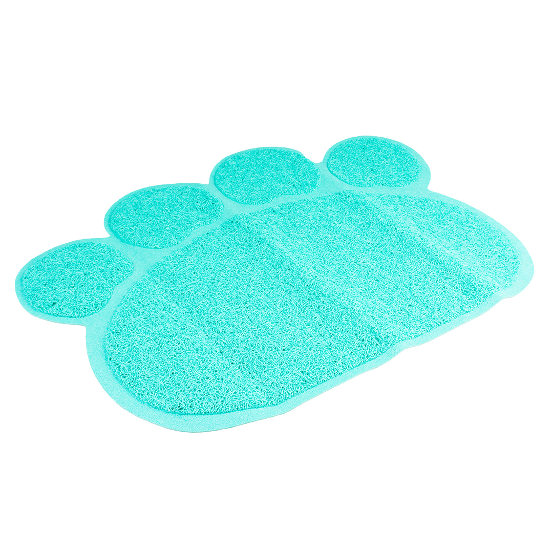 Cat litter mat paw petrol - Product shot