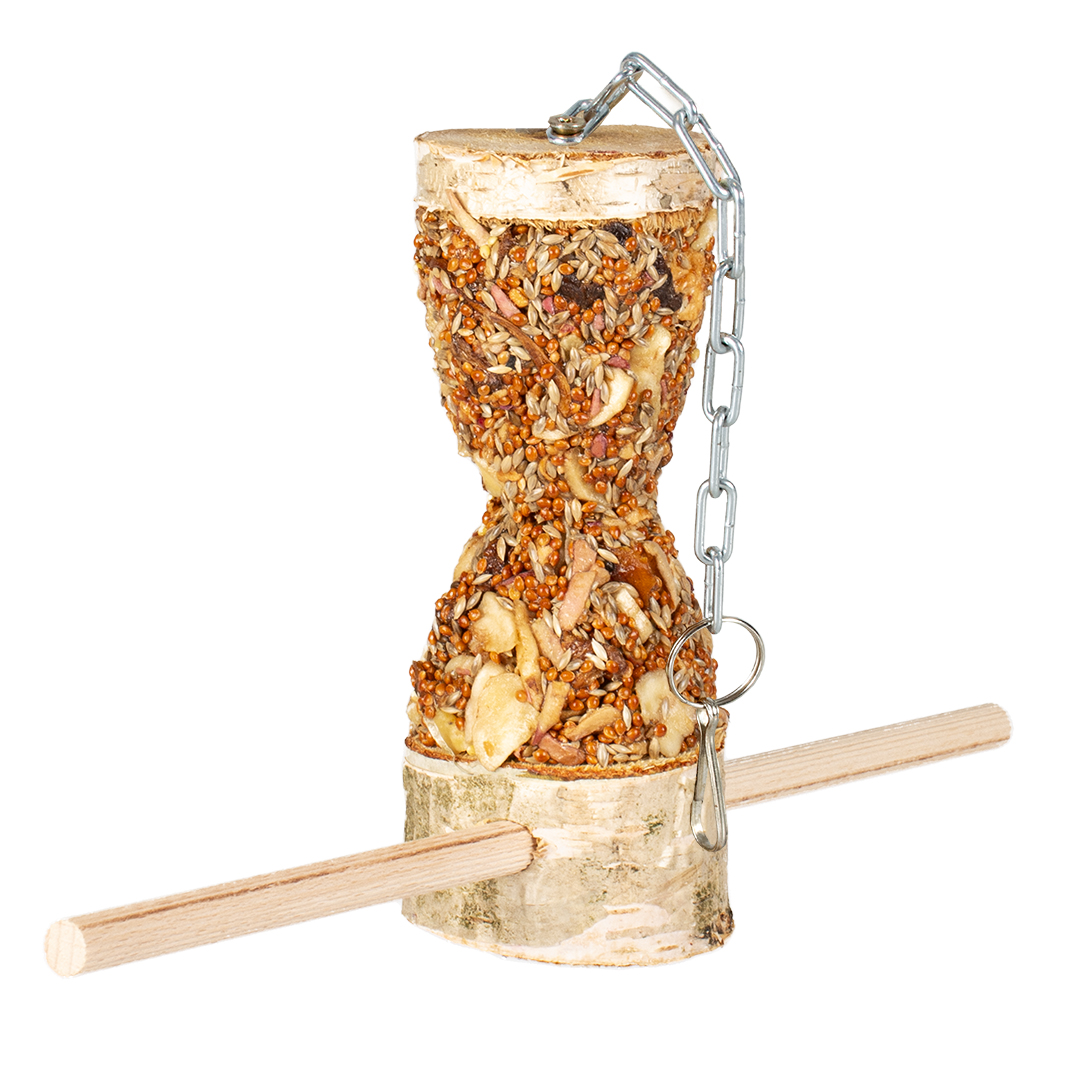 Birch trunk feeder fruits & seeds multicolour - Product shot