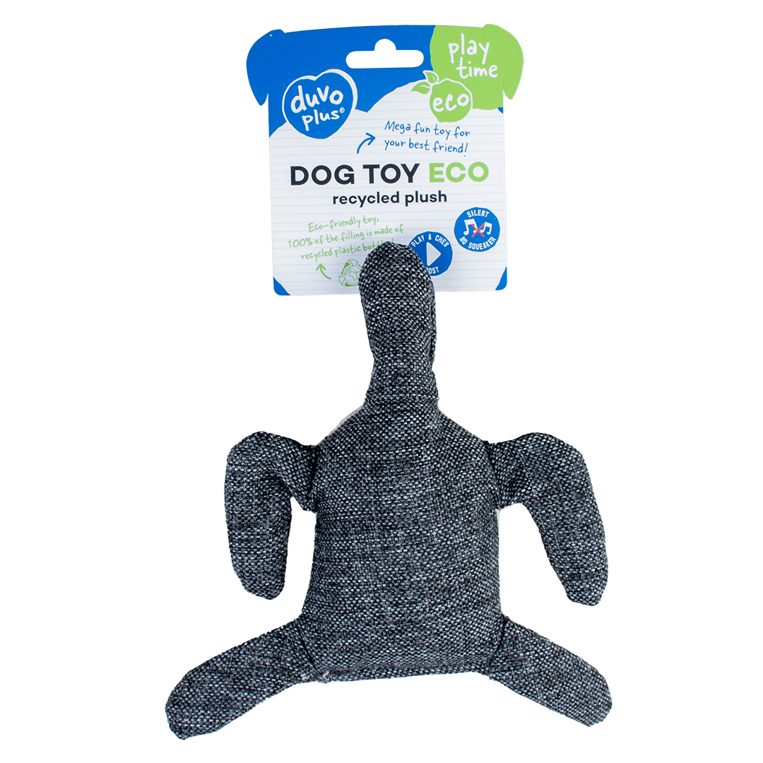 Eco plush turtle grey - Facing