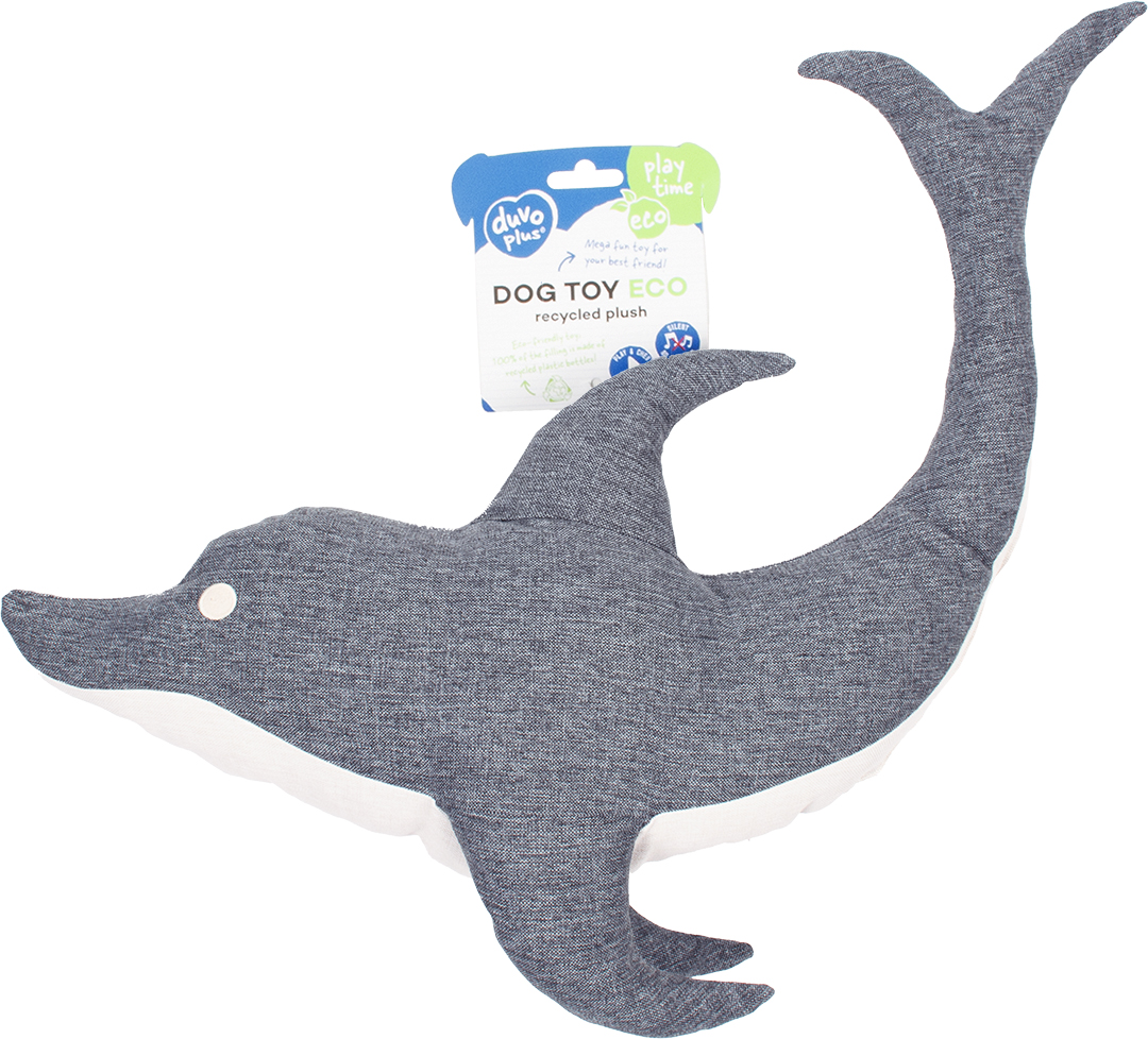 Eco plush dolphin grey - Facing