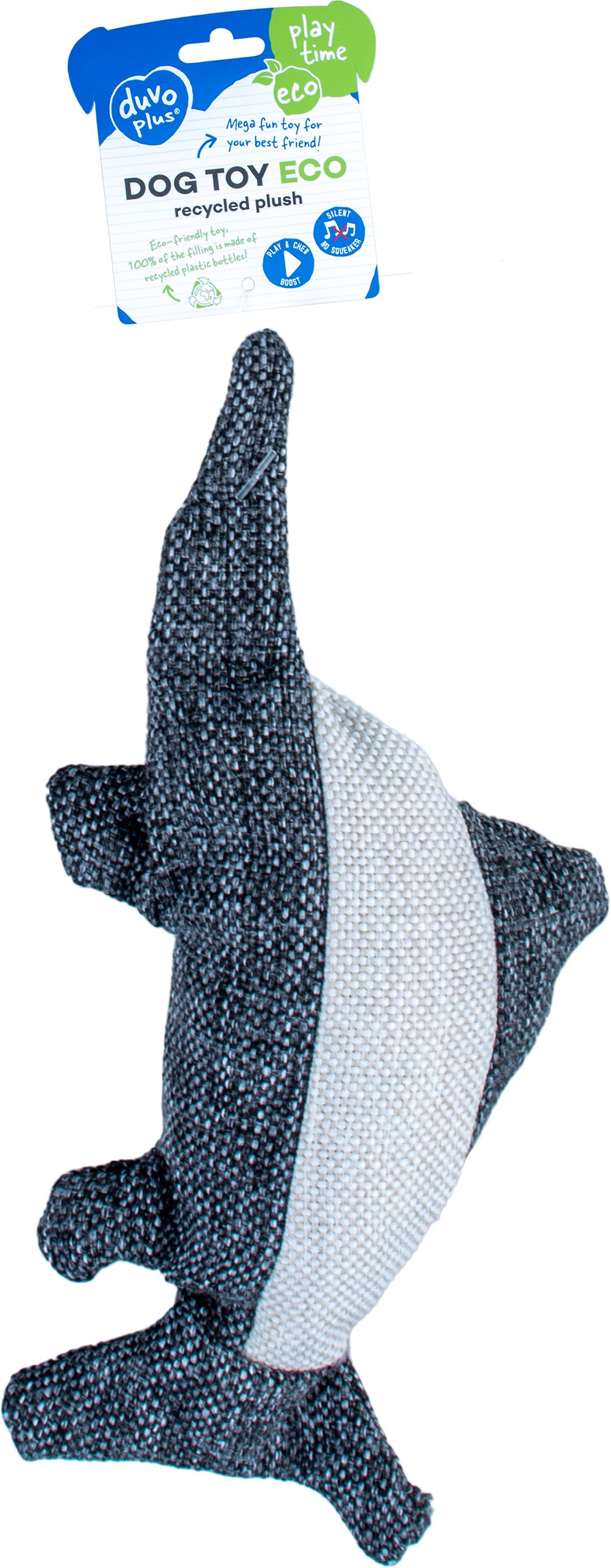 Eco plush swordfish grey - Facing