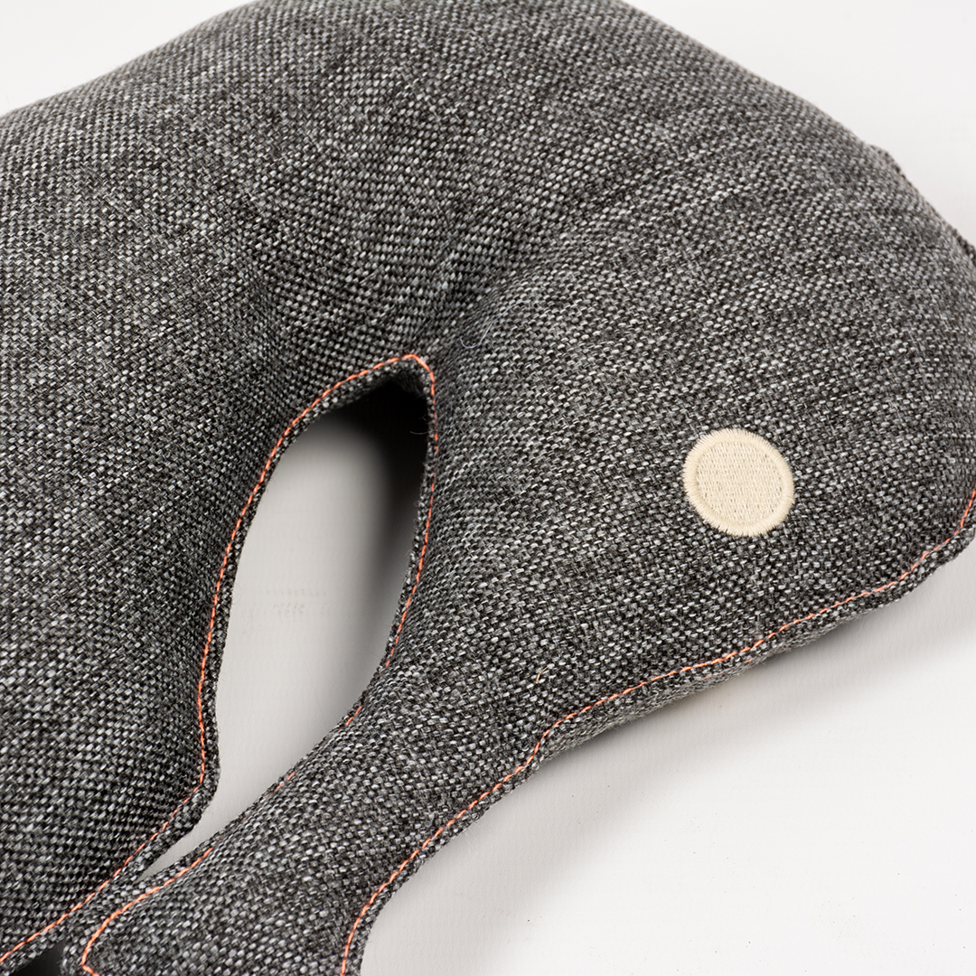 Eco peluche hippocampe gris - Detail 1