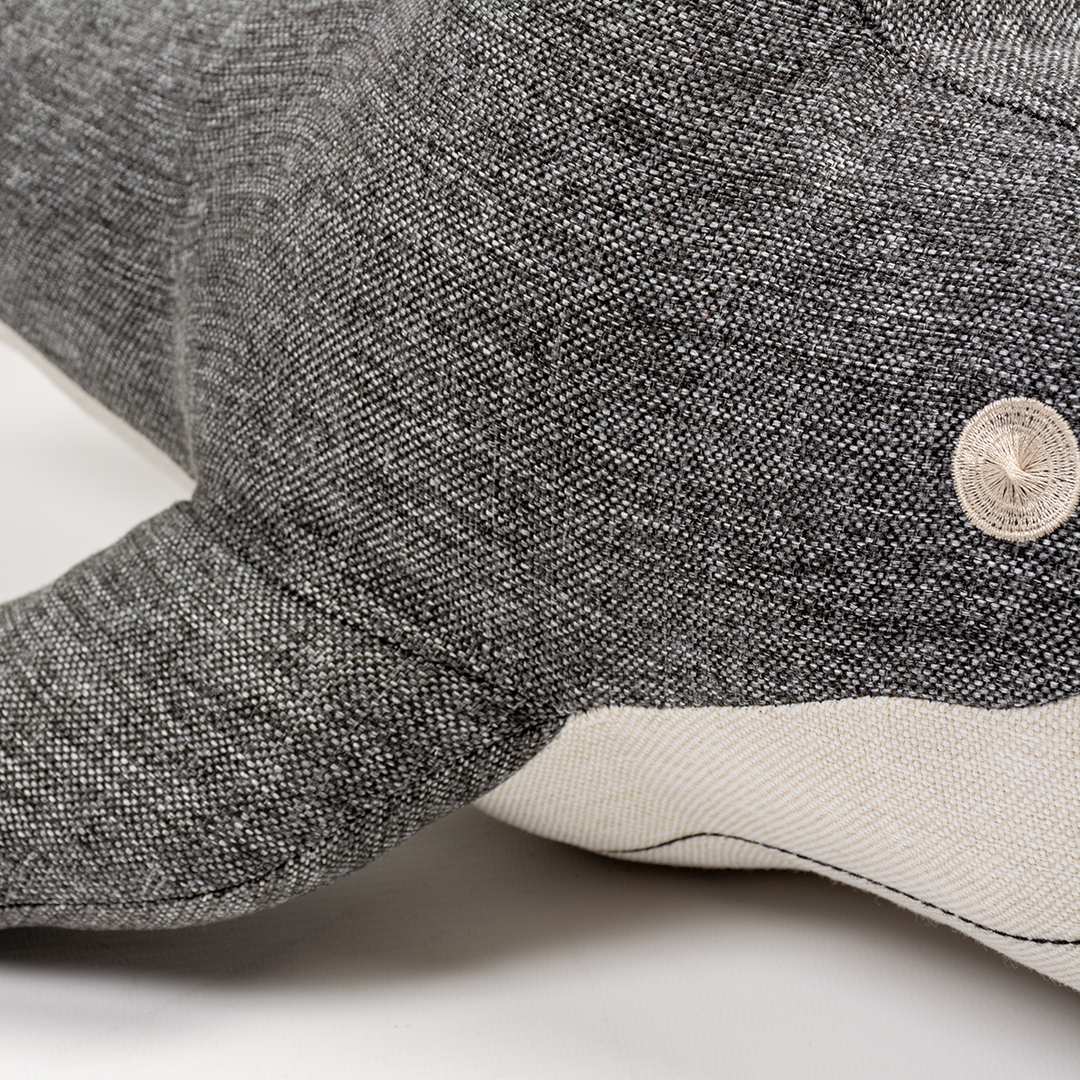 Eco plush whale grey - Detail 1
