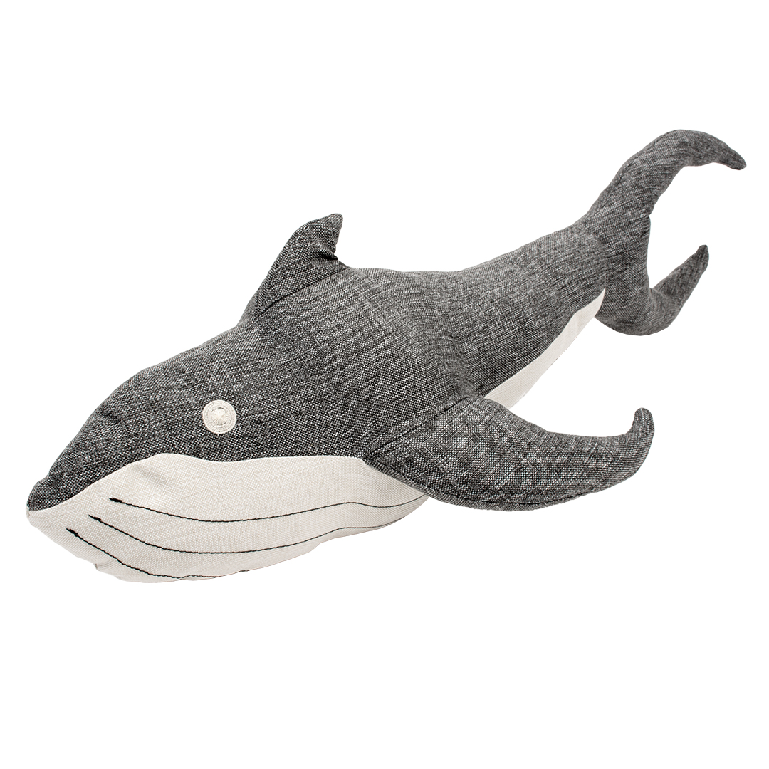Eco pluche walvis grijs - Product shot