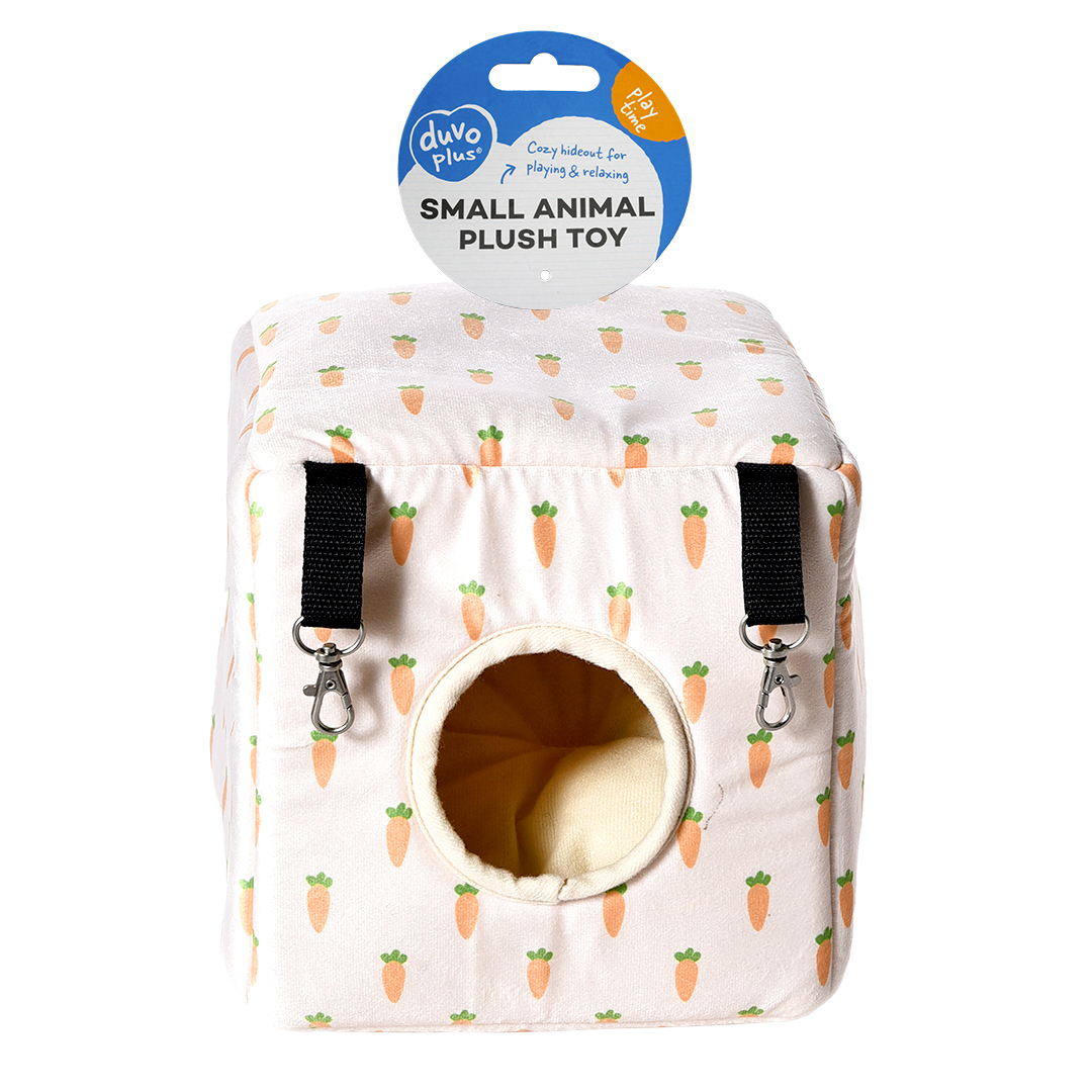 Carrot cube maison suspendue peluche multicolore - Verpakkingsbeeld