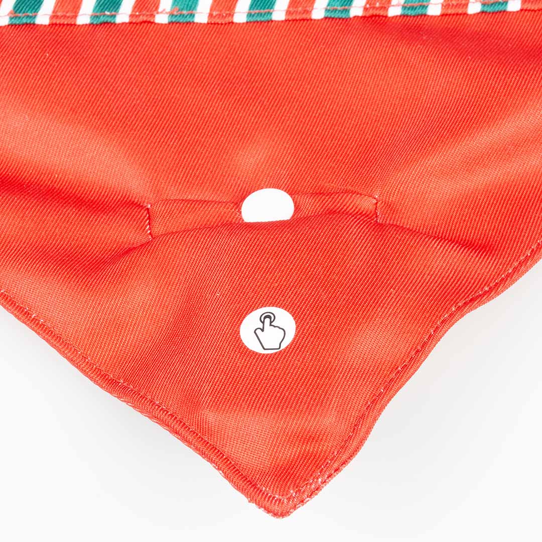 Xmas flash led bandana rood - Detail 3