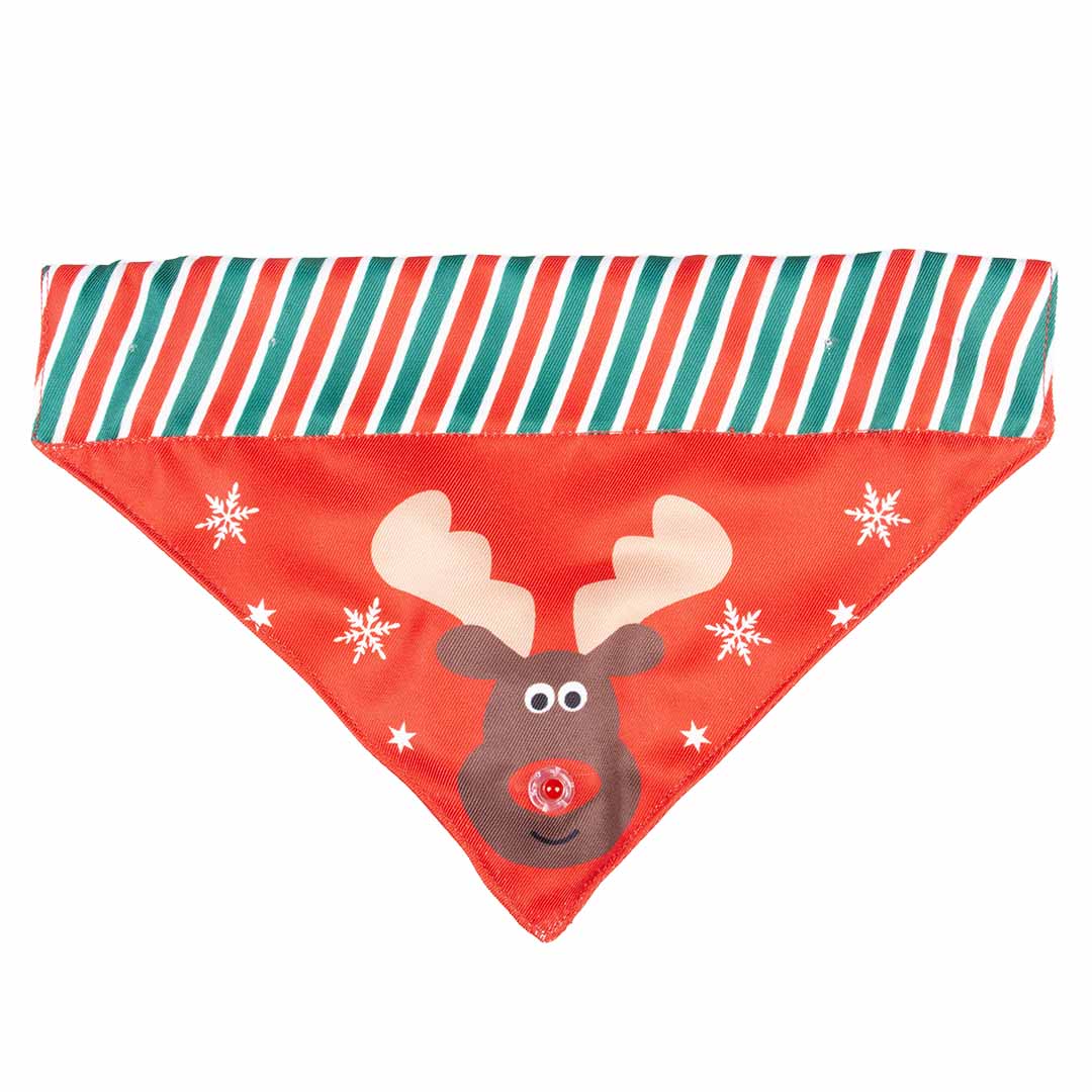 Xmas flash led bandana rood - Product shot