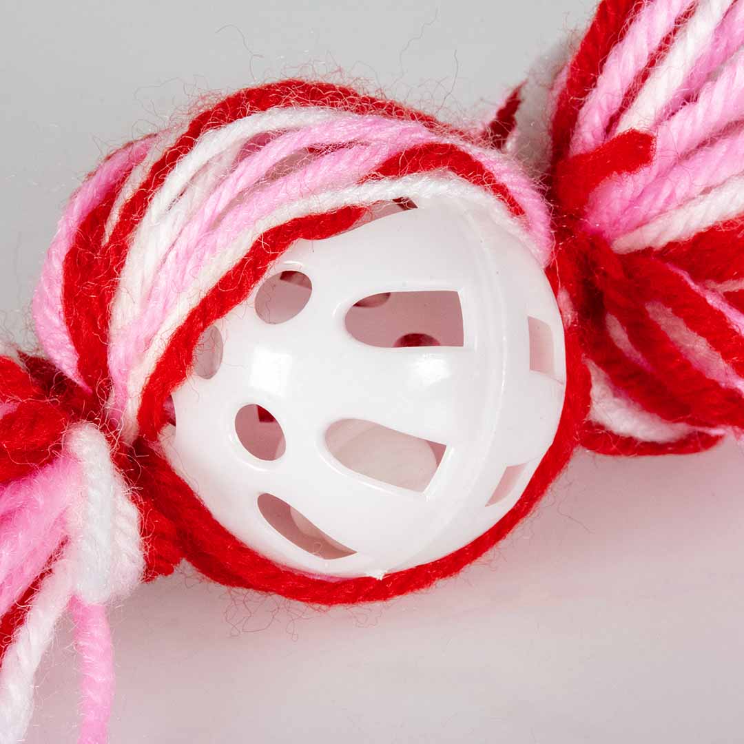 Wooly bonbon avec son rouge/blanc - Detail 1