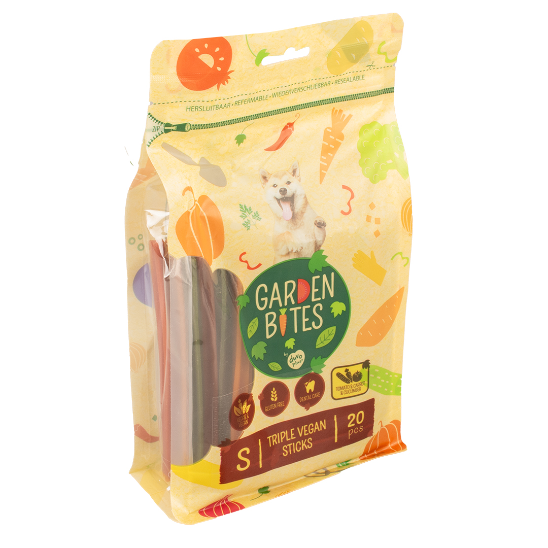 Garden bites triple vegan sticks multicolore - Verpakkingsbeeld