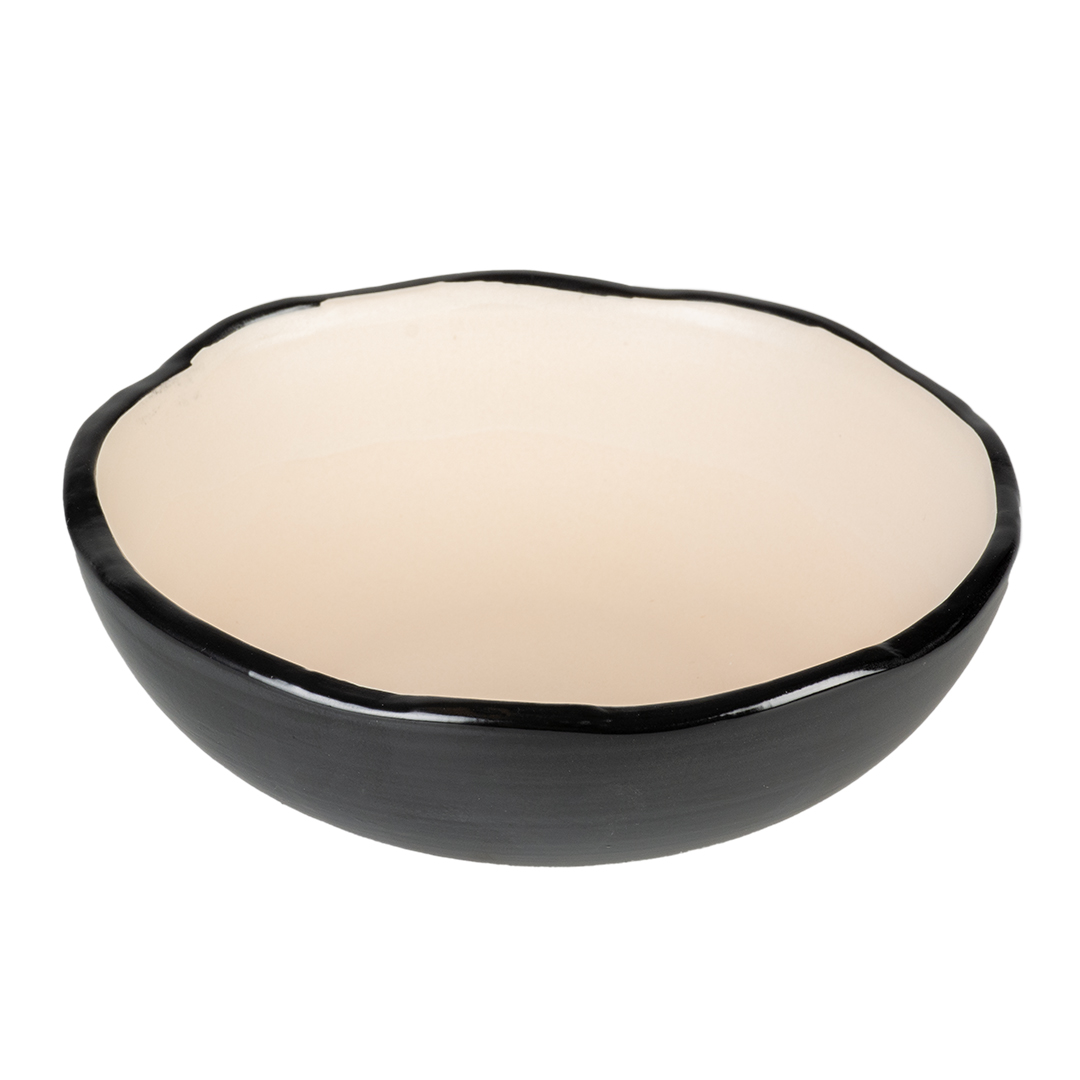 Feeding bowl stone organic black/white - Product shot