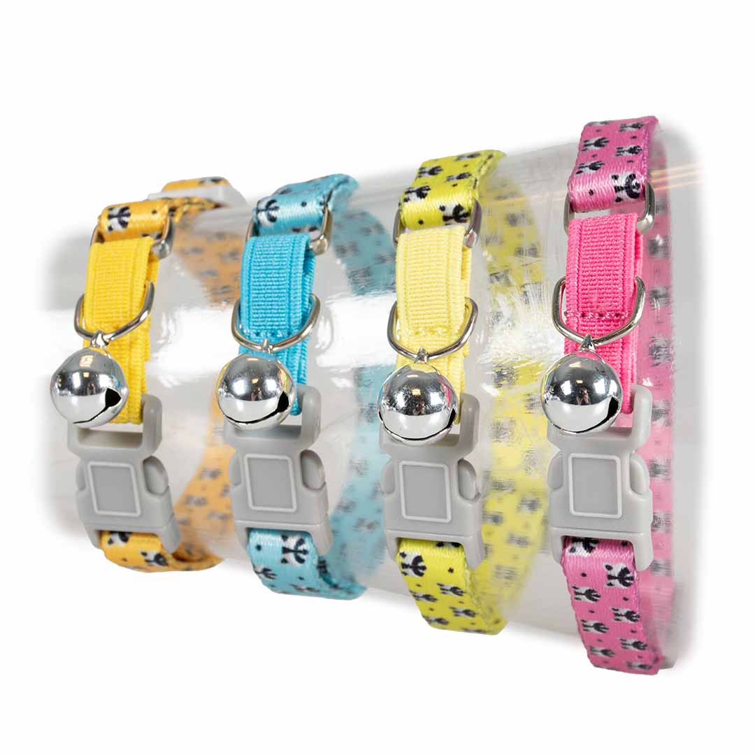 Cat collar raccoon mixed colors - Product shot