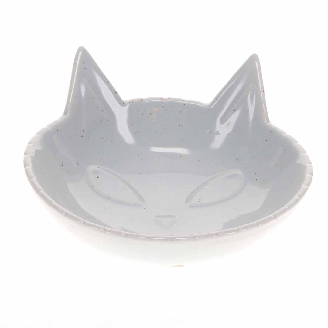 Futternapf Stone Kitty Face weiss - Product shot