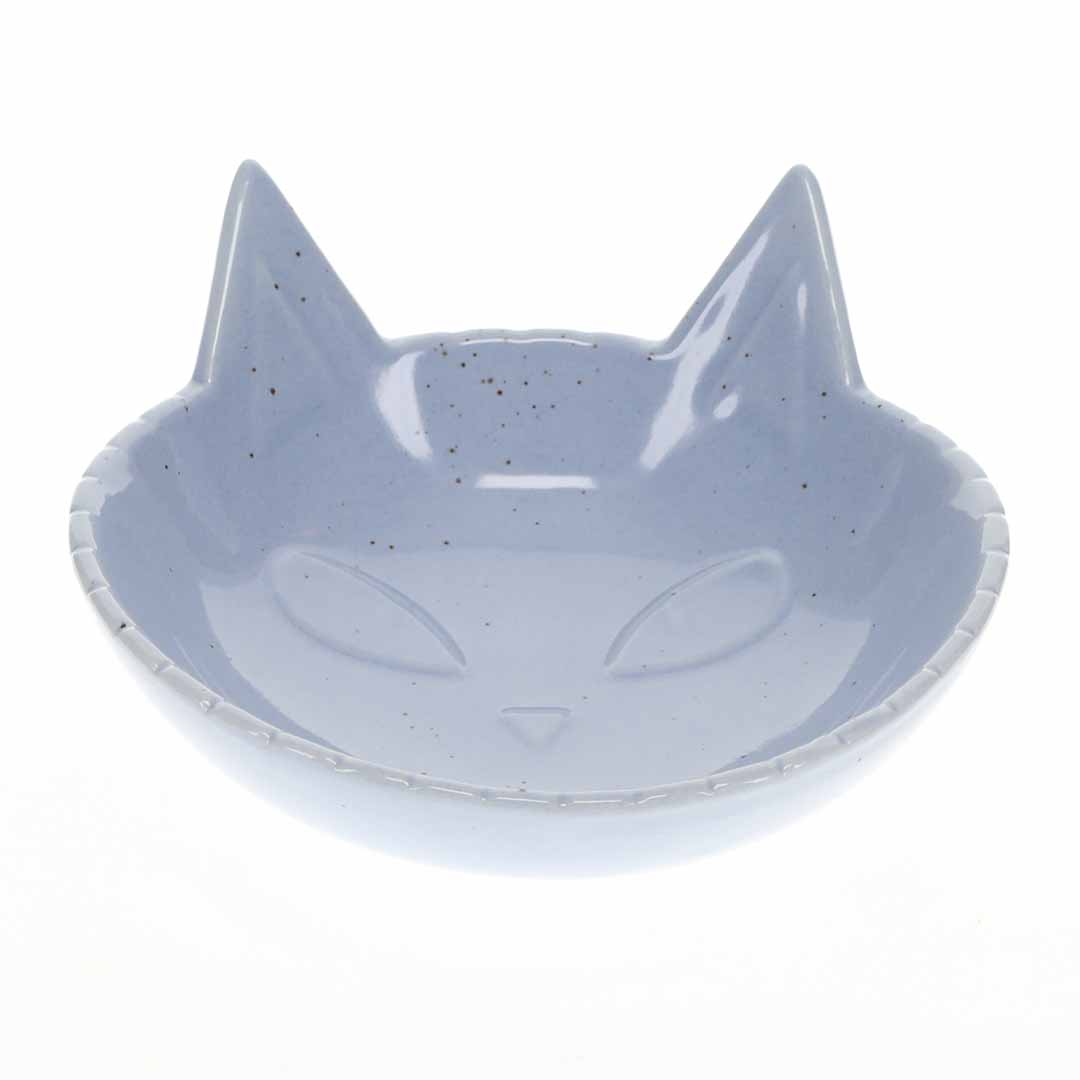 Futternapf Stone Kitty Face blau - Product shot