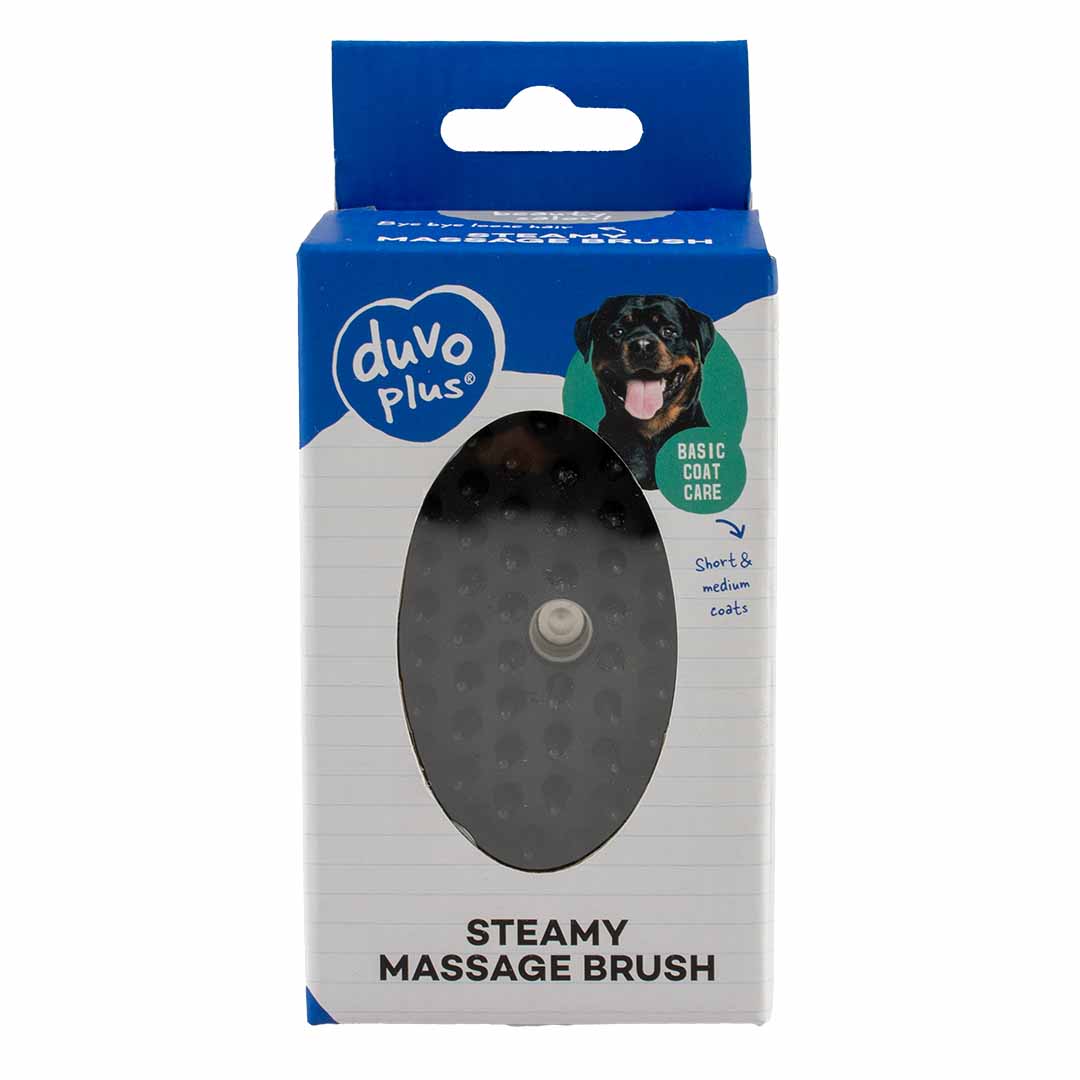 Steamy massage brush black - Facing