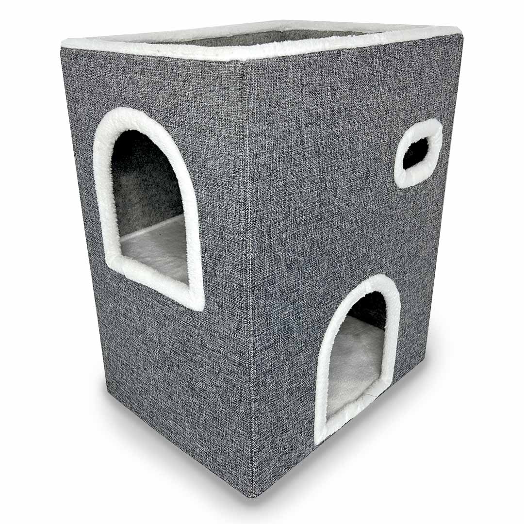 Kattenkrabhuisje Gordon Grijs - Product shot