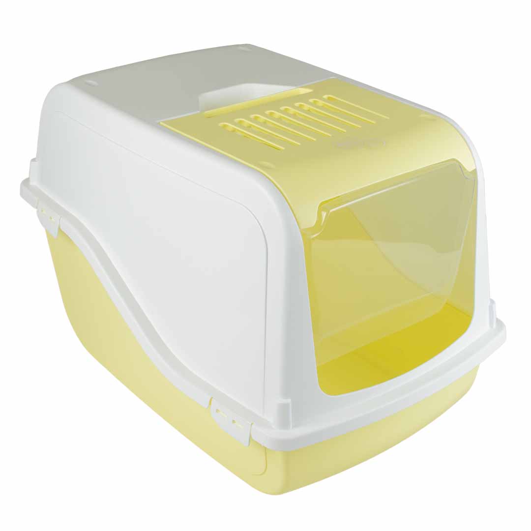 Toilette pour chat Sybil avec filtre & pelle giallo - Product shot