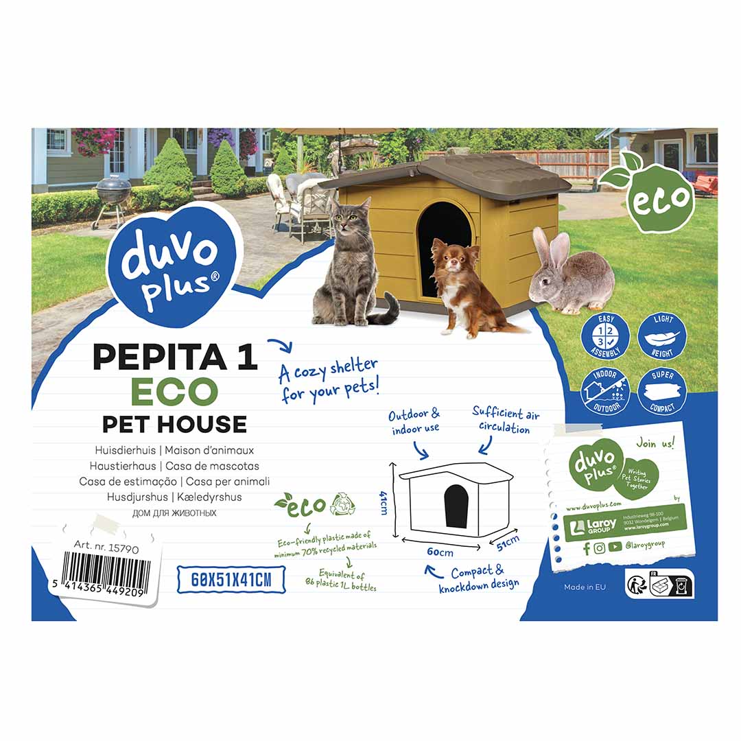 Pepita 1 eco pet house - Verpakkingsbeeld