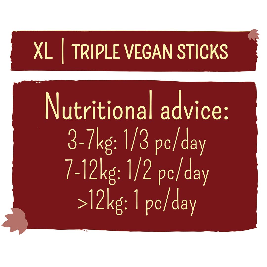 Garden Bites triple vegan sticks Meerkleurig - Technische tekening