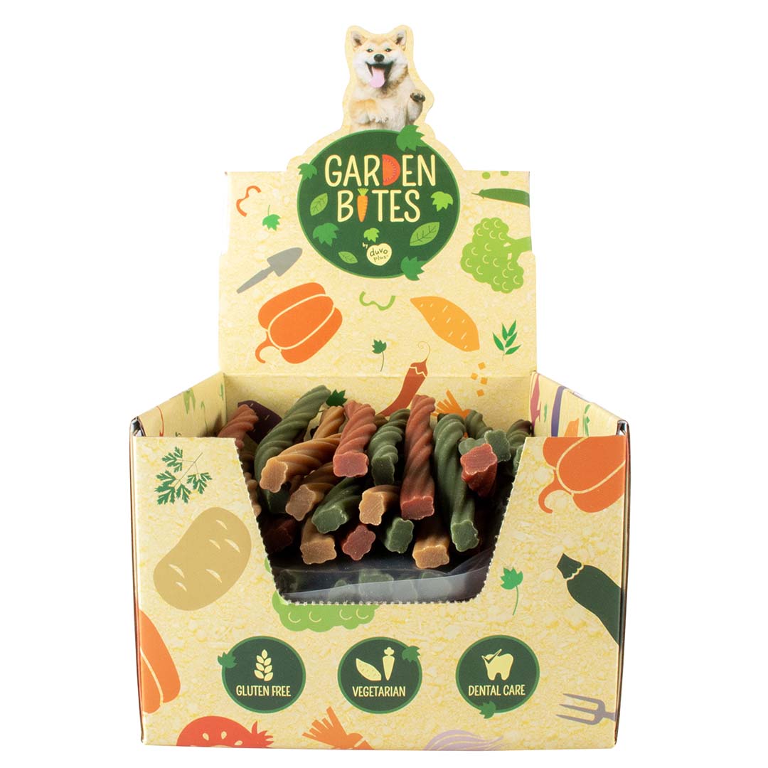 Garden Bites dental twisters Gemengde kleuren - Facing