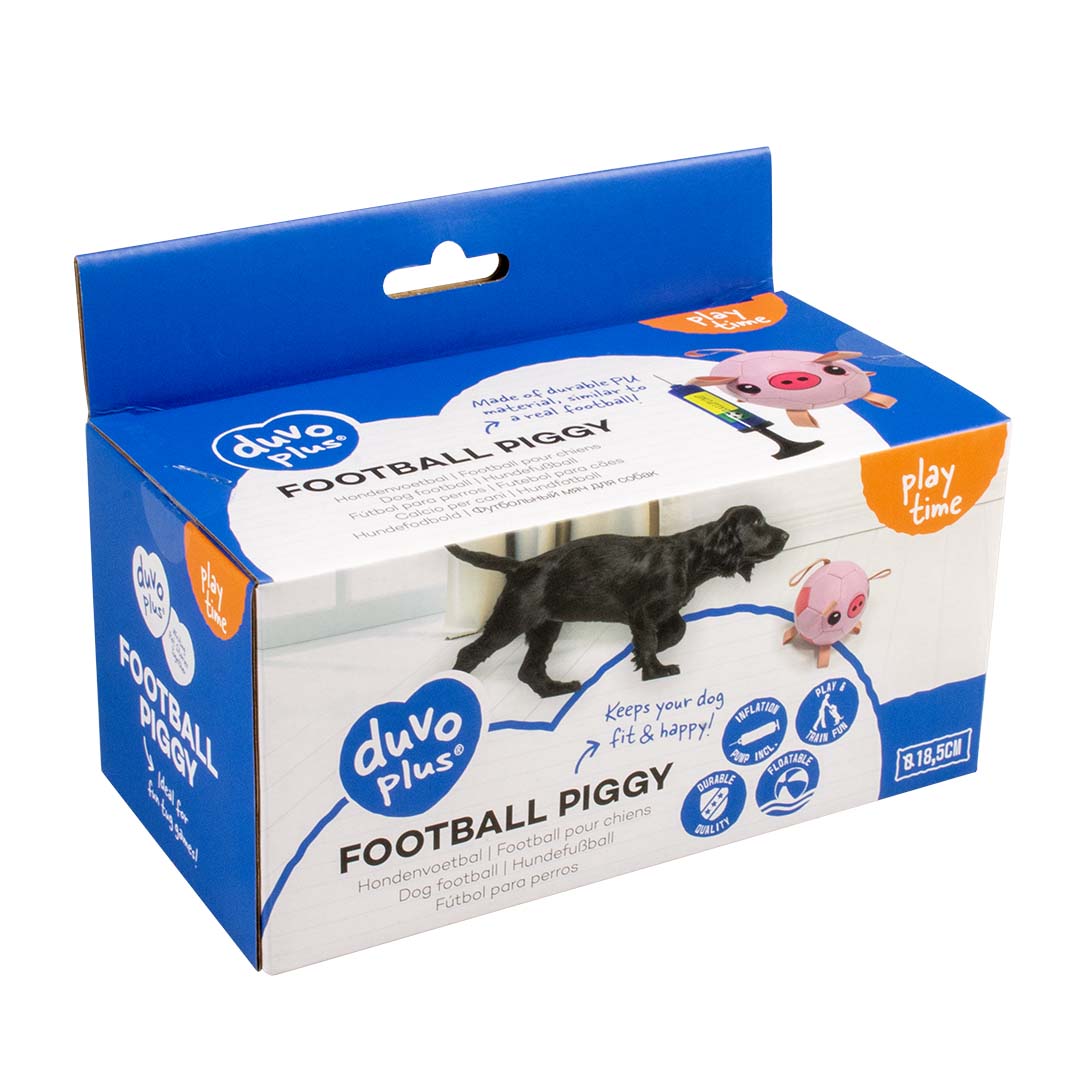 Fußball Piggy mit Pumpe Rosa - Verpakkingsbeeld