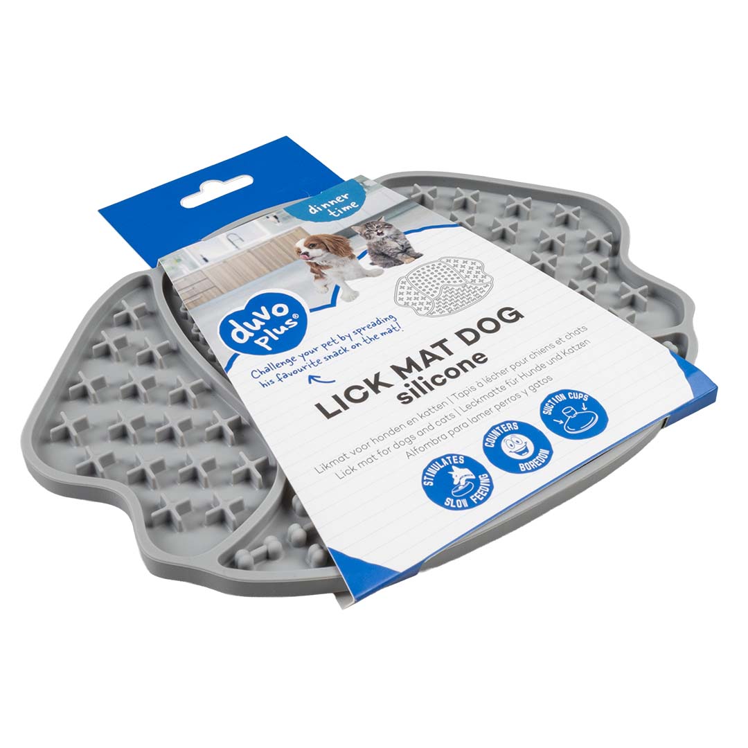 Alfombra para lamer perro Gris - Verpakkingsbeeld