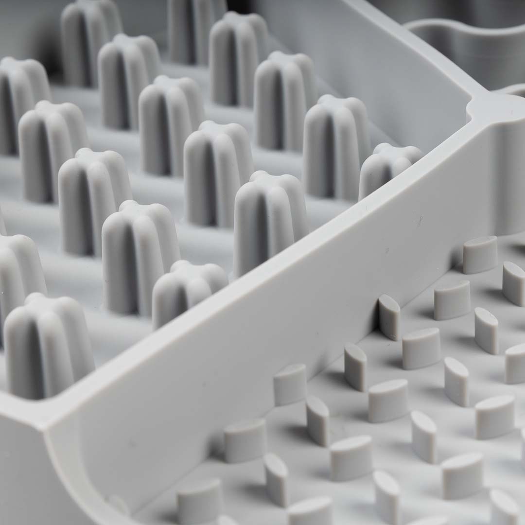 Anti-schrok eetkom triple Grijs - Detail 1