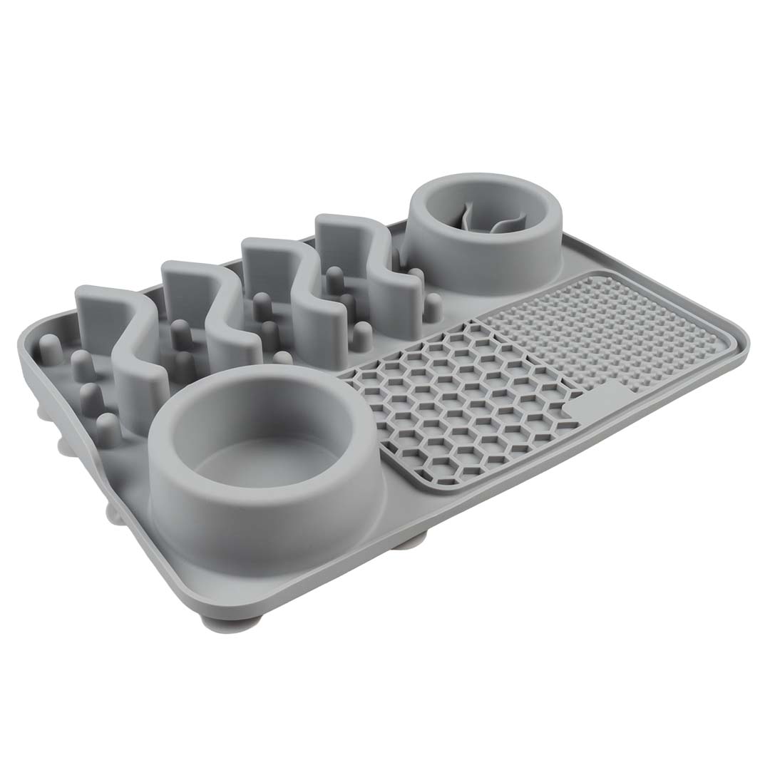 Anti-schrok eetkom 4-in-1 Grijs - Product shot