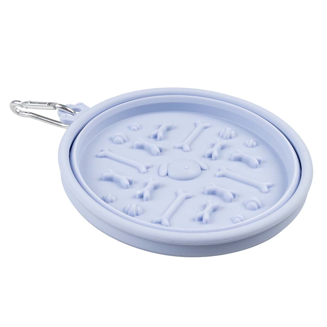 Reisenapf mit Leckmatte Lila - Product shot