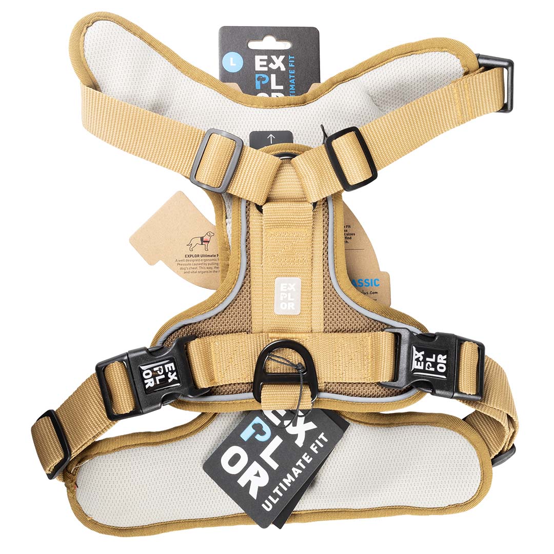Ultimate Fit No-Pull harnas Classic Honey gold - Verpakkingsbeeld