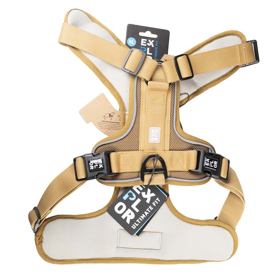 Ultimate Fit No-Pull harnas Classic Honey gold - Verpakkingsbeeld