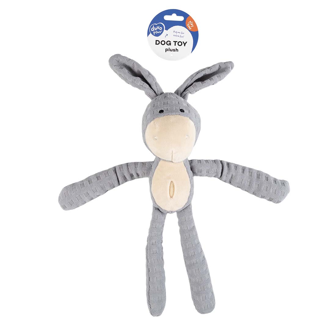 Plush rabbit crackle & snuffle Grey - Verpakkingsbeeld