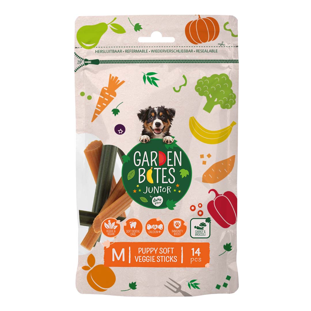 Garden Bites Puppy soft veggie sticks Multicolour - Laroy Group