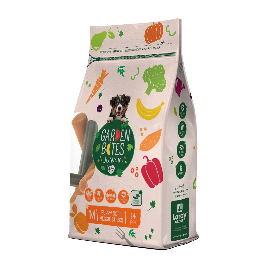 Garden Bites Puppy soft veggie sticks Multicolour - Laroy Group