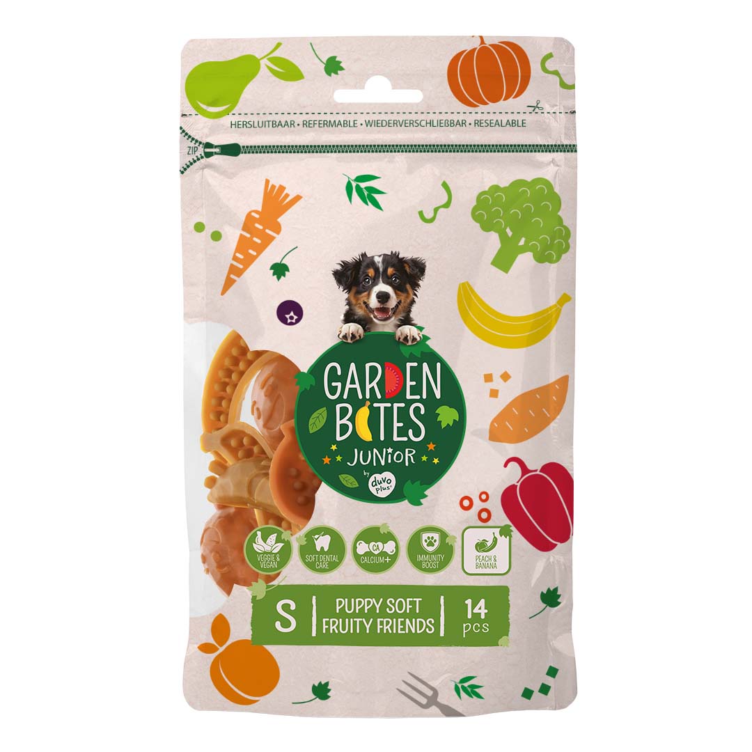 Garden Bites Puppy soft fruity friends Multicolor - Facing
