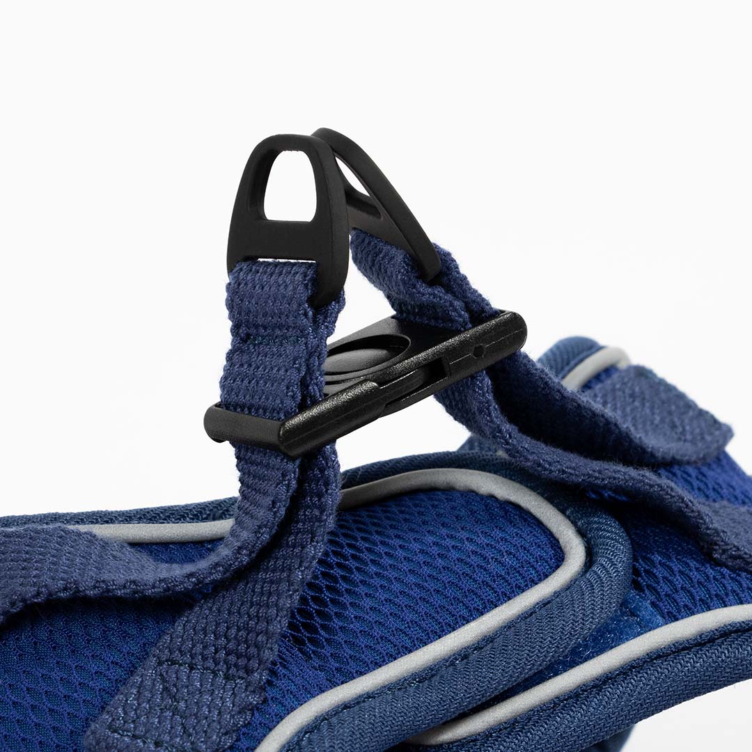 Ultimate fit kleine hond harnas Blauw - Detail 1