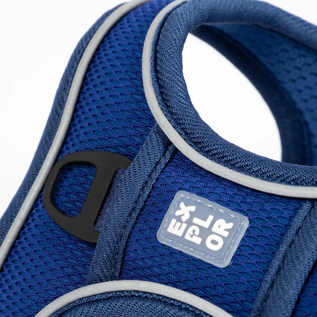 Ultimate fit kleine hond harnas Blauw - Detail 3
