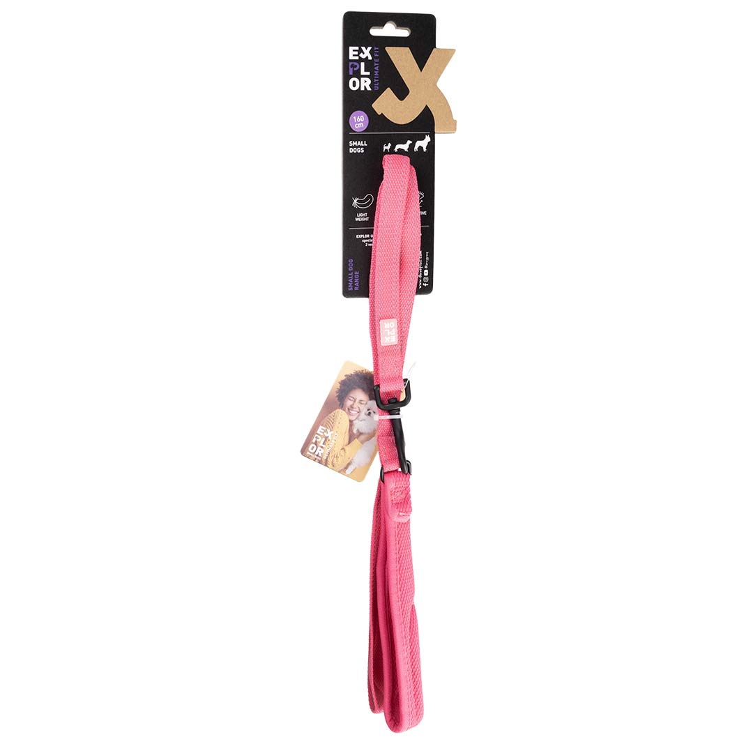 Ultimate fit perro pequeño correa Rosa - Verpakkingsbeeld
