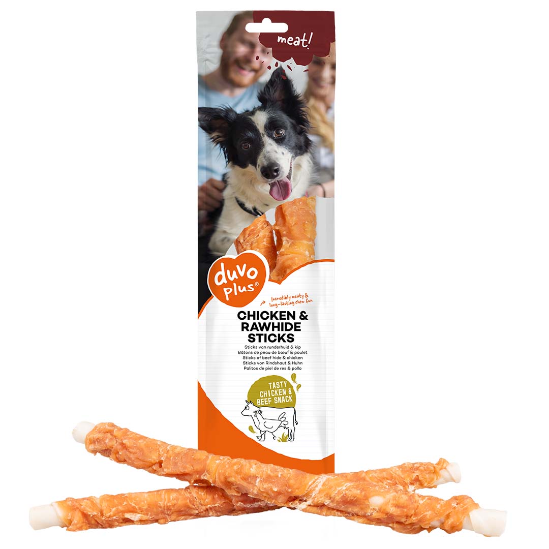 meat! bâtonnets de peau de bœuf & poulet - <Product shot>