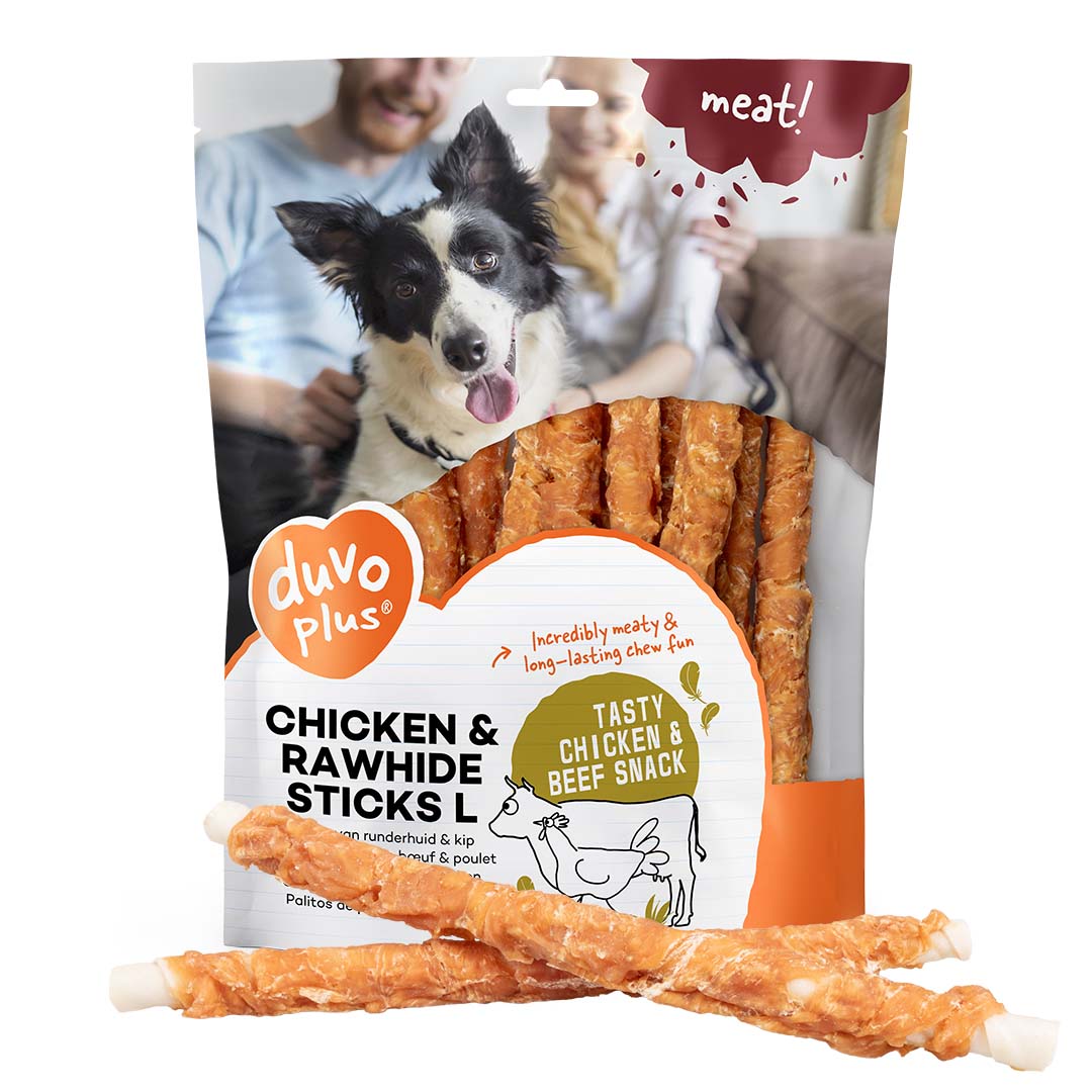 meat! bâtonnets de peau de bœuf & poulet - <Product shot>