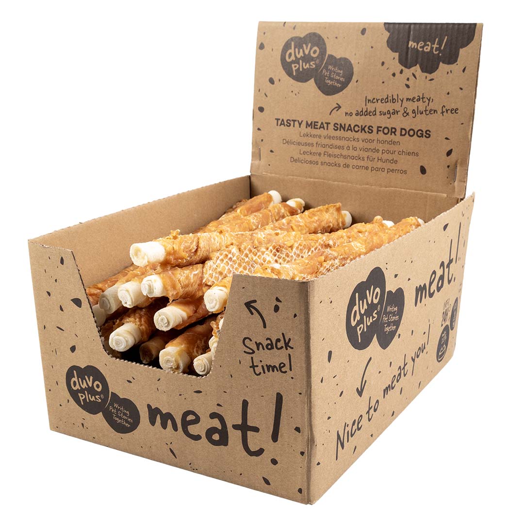 meat! bâtonnets de peau de bœuf & poulet - Verpakkingsbeeld
