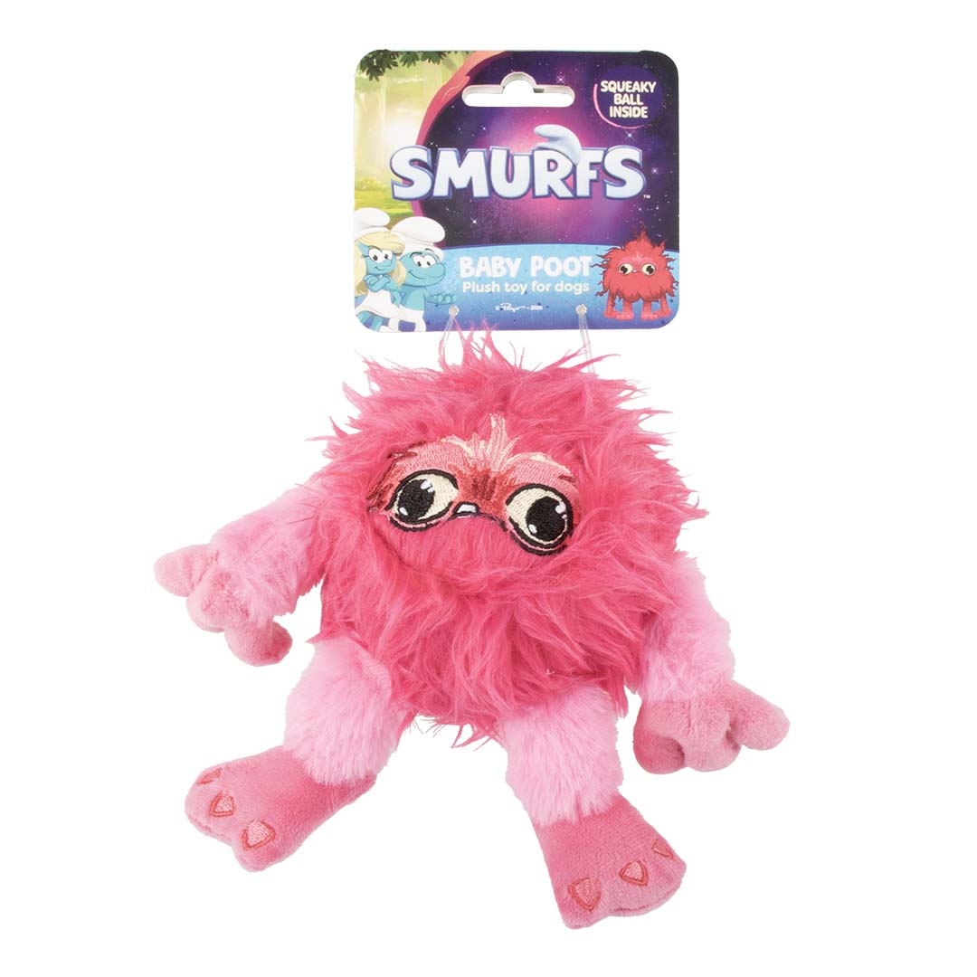 De Smurfen knuffelspeeltje Babypoot Roze - Verpakkingsbeeld