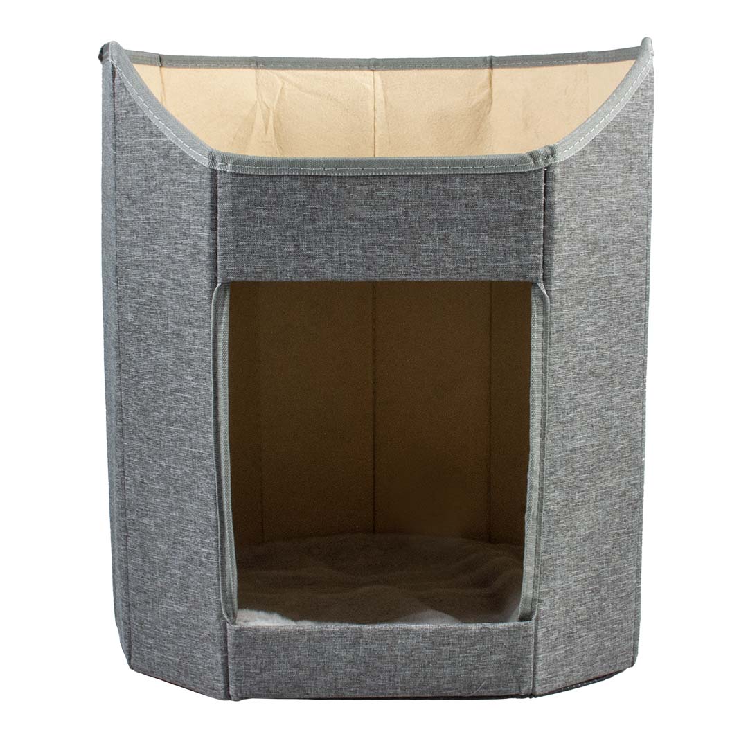 Kattenhuis Greta Grijs - Facing