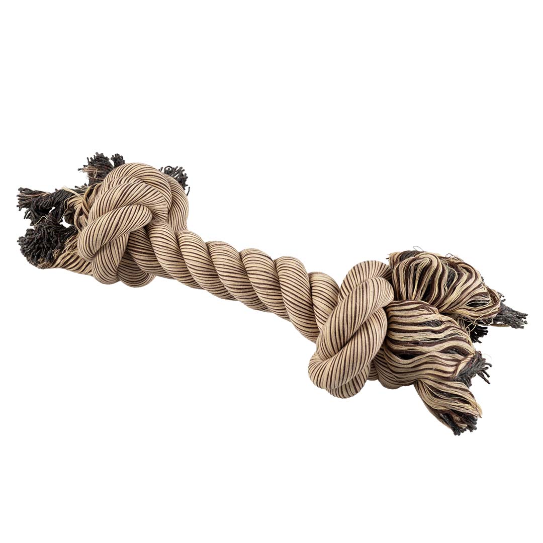 Flossy touw met 2 knopen Bruin - <Product shot>